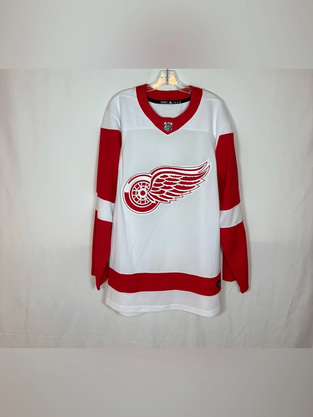 Adidas Detroit Red Wings White Away Hockey Jersey Size 50